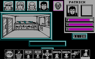 Zombi DOS CGA screenshot